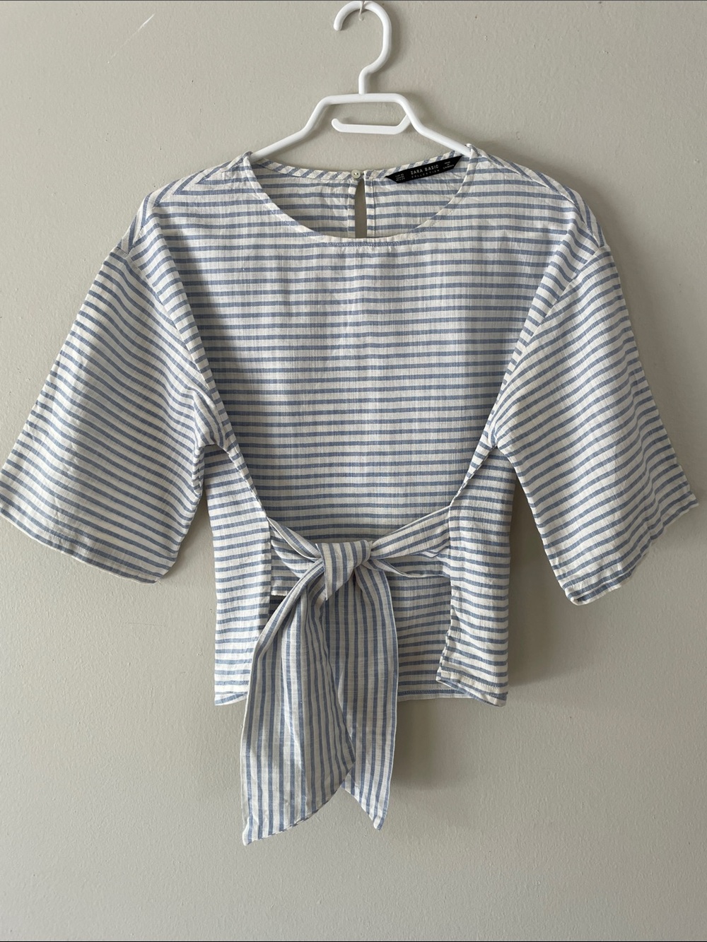 3/4 sleeve Linen blend Top